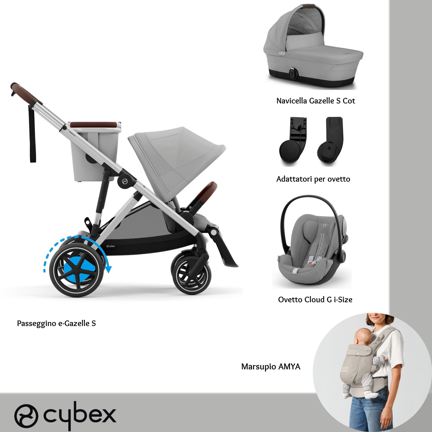 Bundle S + AMYA Stone Grey