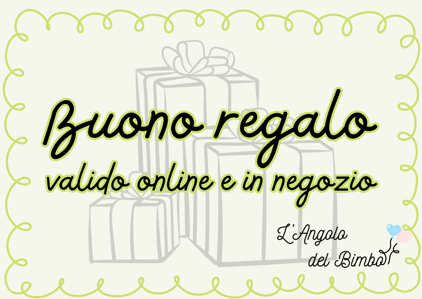 Buono regalo L'Angolo del Bimbo