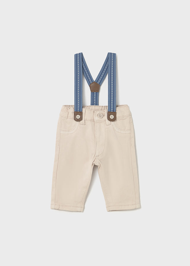 Pantalone lungo bretelle