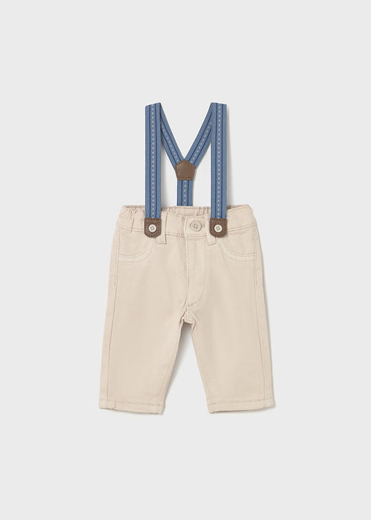 Pantalone lungo bretelle