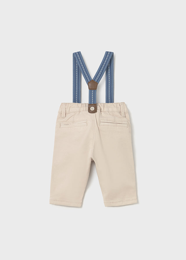 Pantalone lungo bretelle