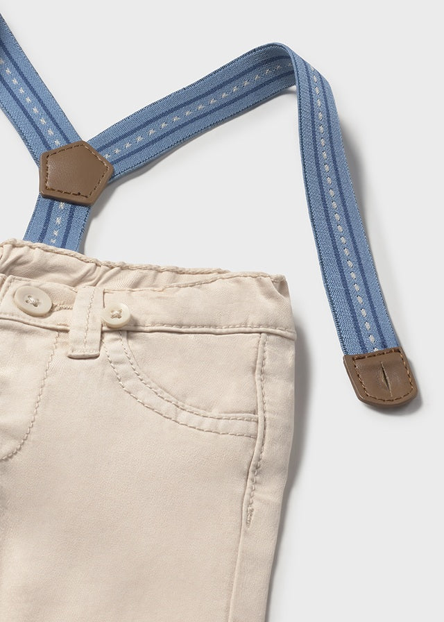 Pantalone lungo bretelle
