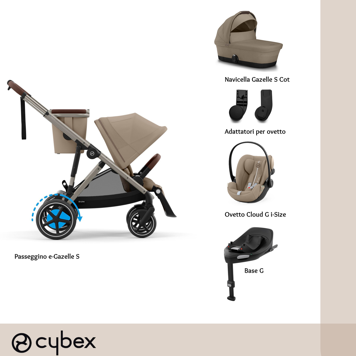 Bundle M e-Gazelle Almond Beige