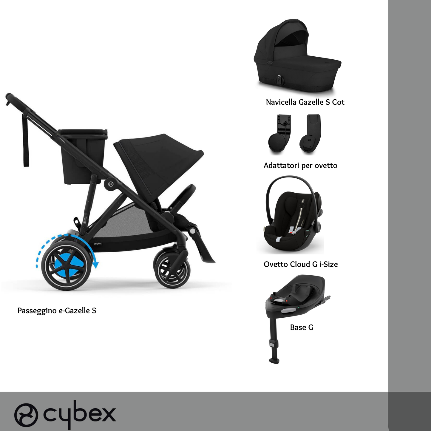 Bundle M e-Gazelle MOON BLACK