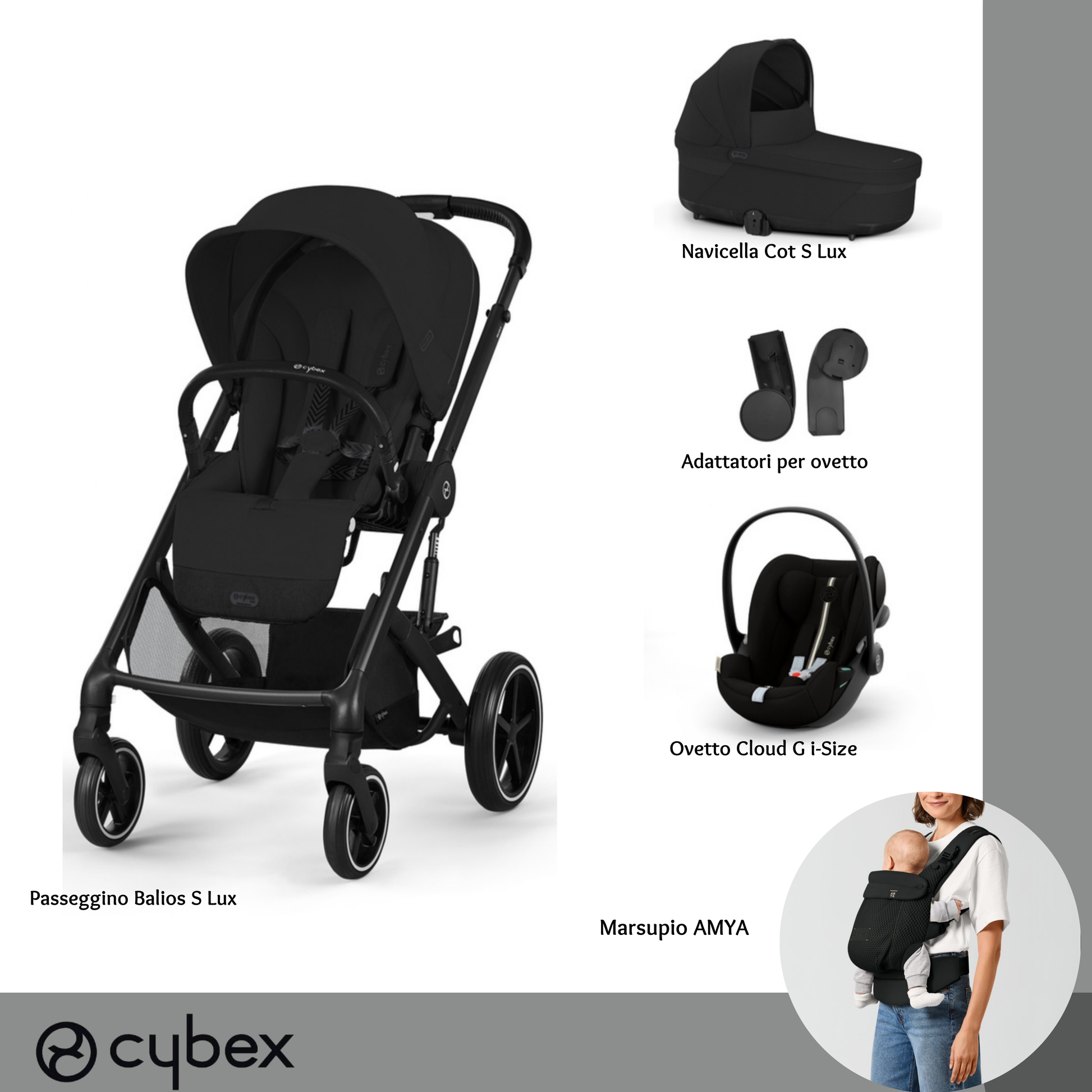 Set S con AMYA Moon Black
