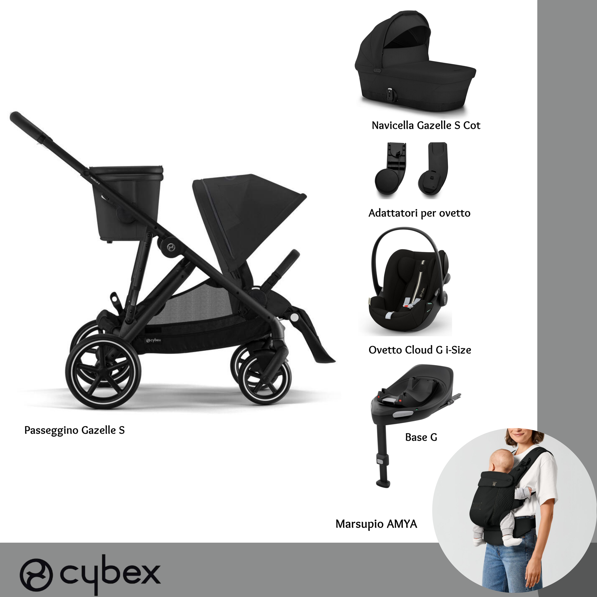 Bundle M + Amya Gazelle S Moon Black