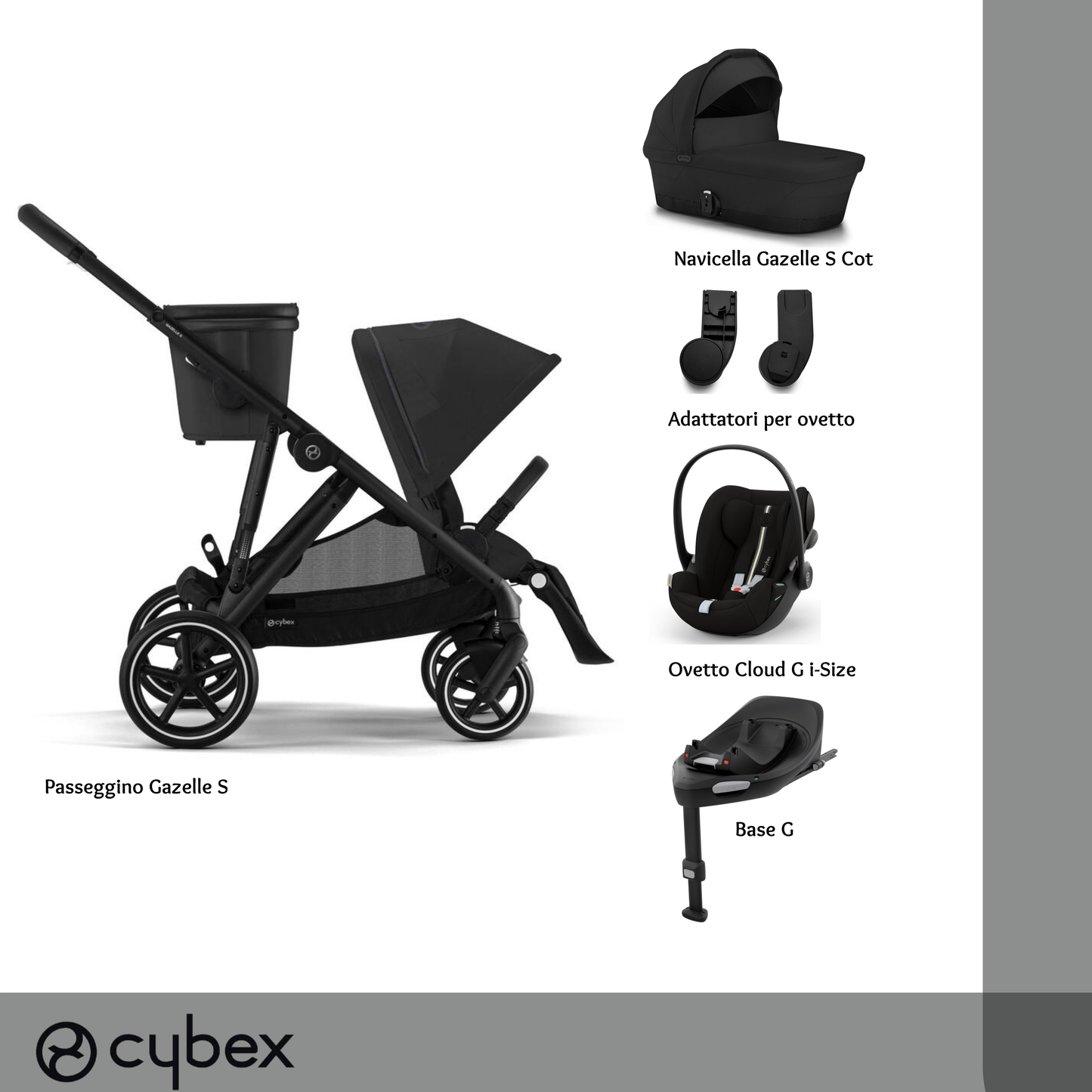 Bundle M Gazelle S Moon Black