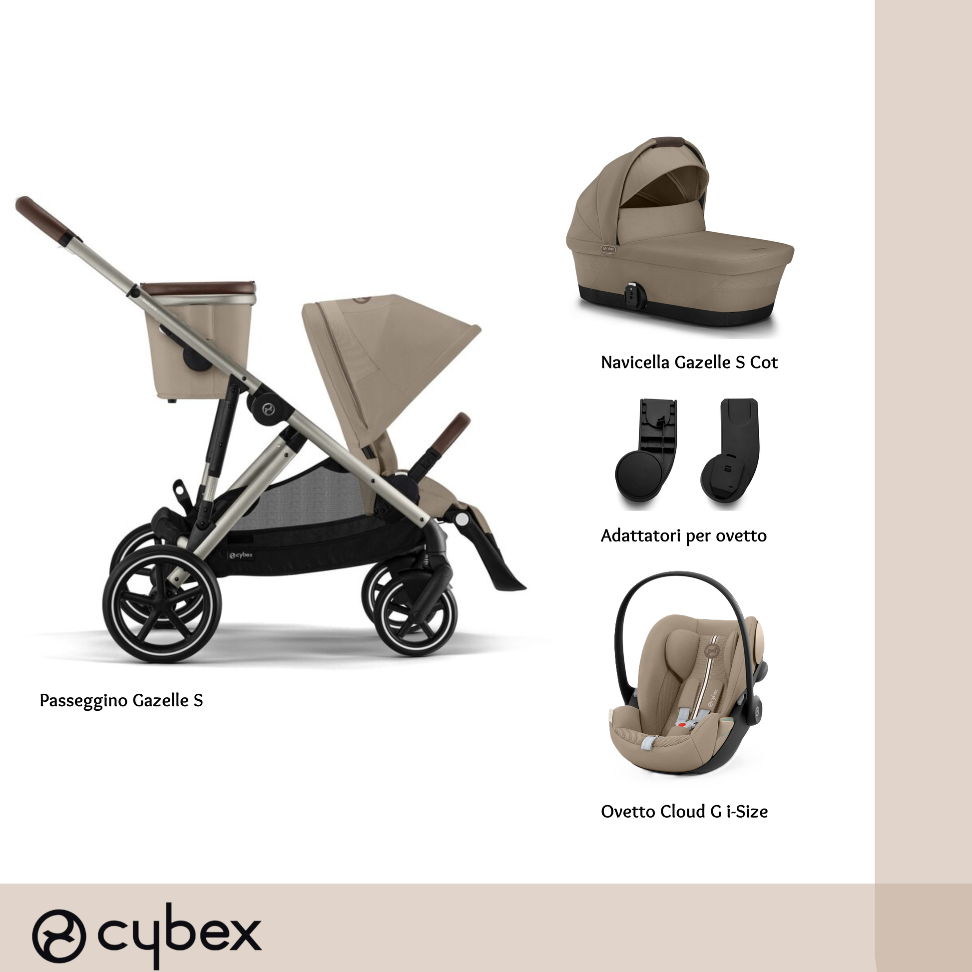 Bundle S Gazelle S Almond Beige