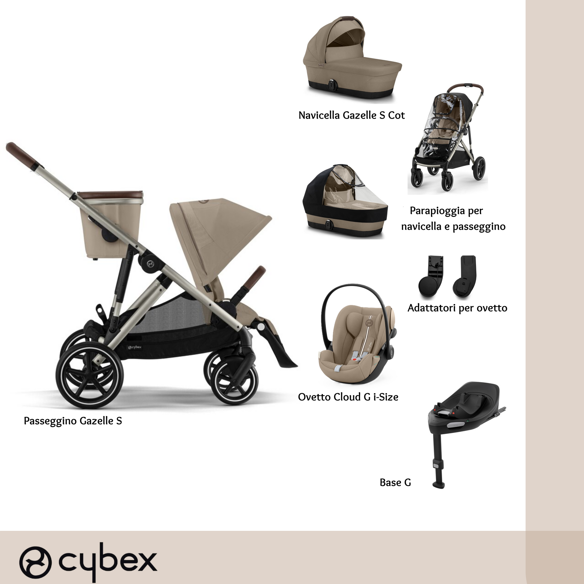 Bundle XL Gazelle S Almond Beige
