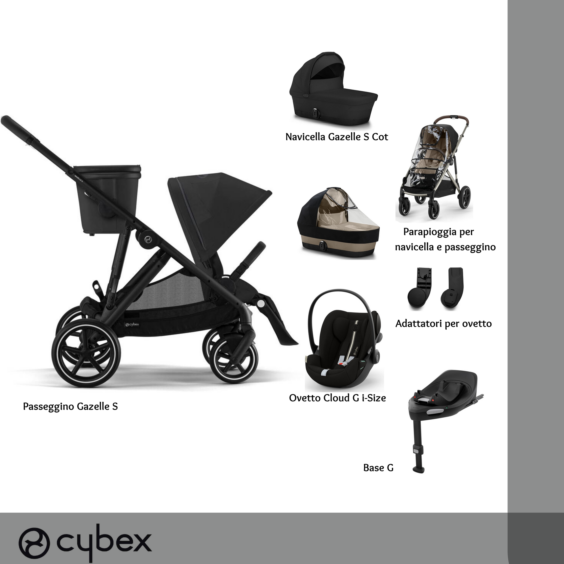 Bundle XL Gazelle S Moon Black