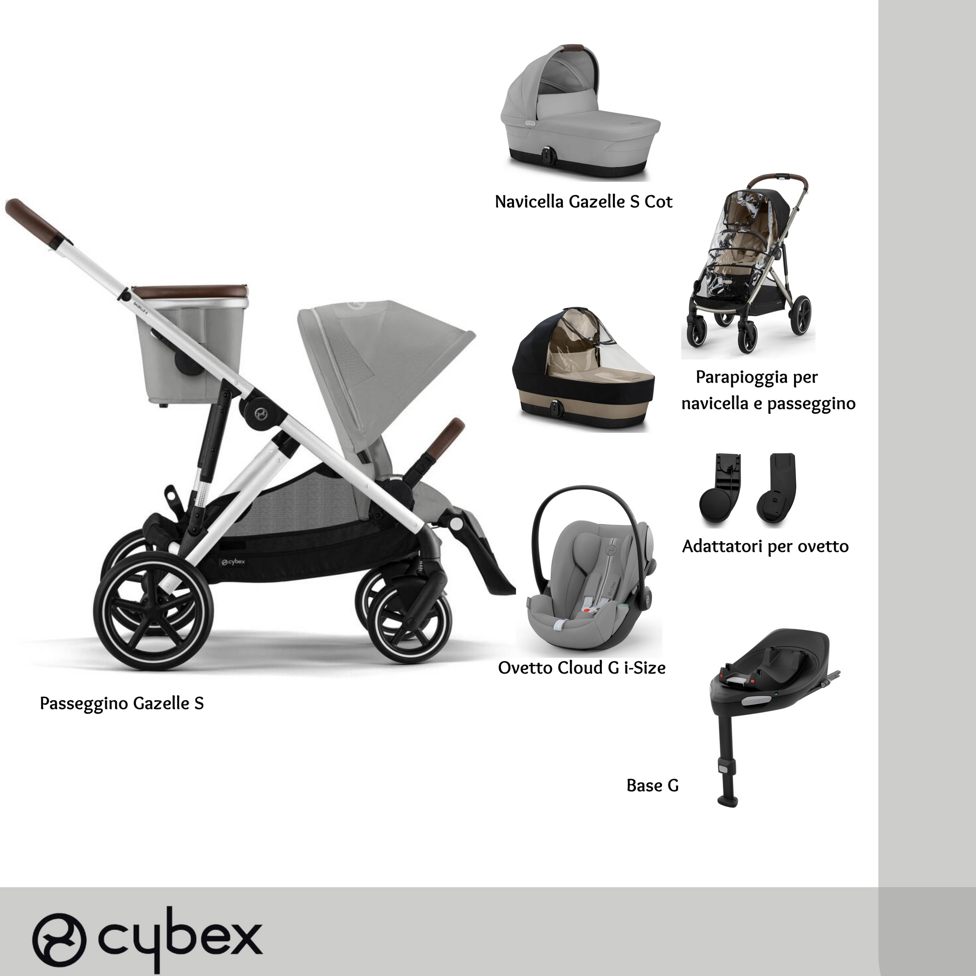 Bundle XL Gazelle S Stone Grey