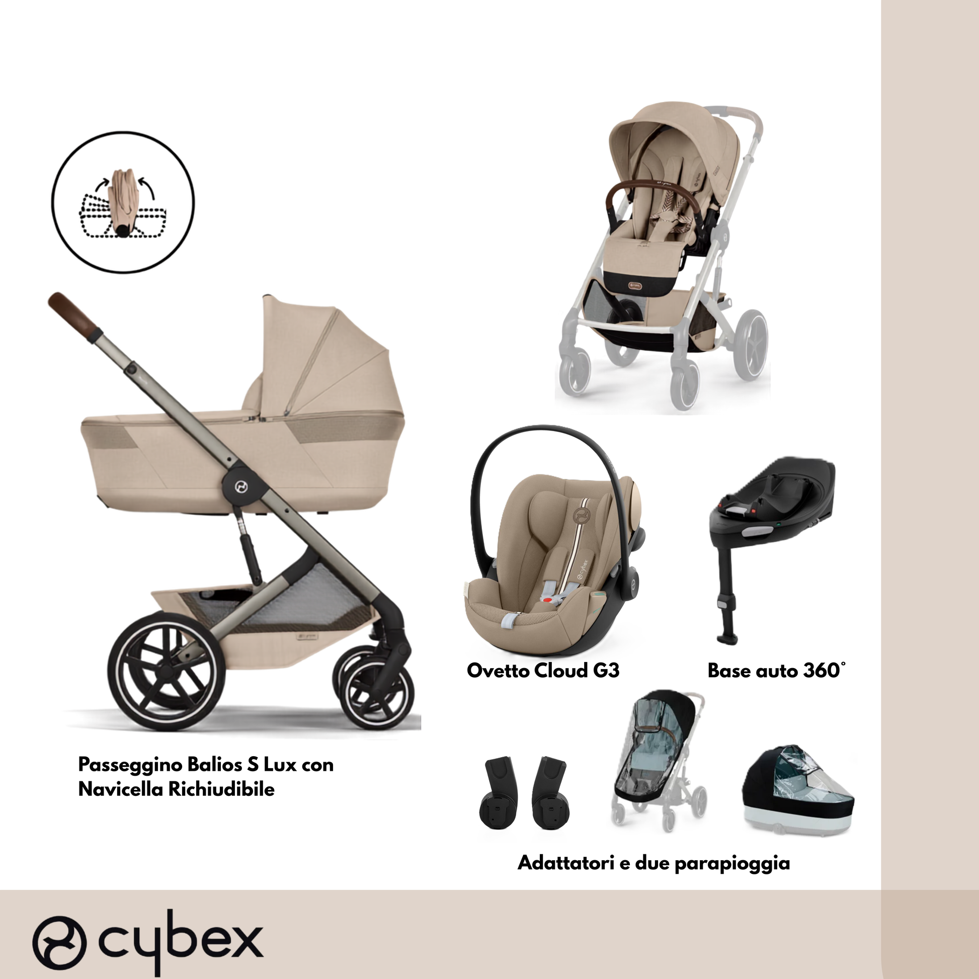 Pacchetto XL almond beige