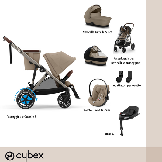 Bundle XL e-Gazelle ALMOND BEIGE