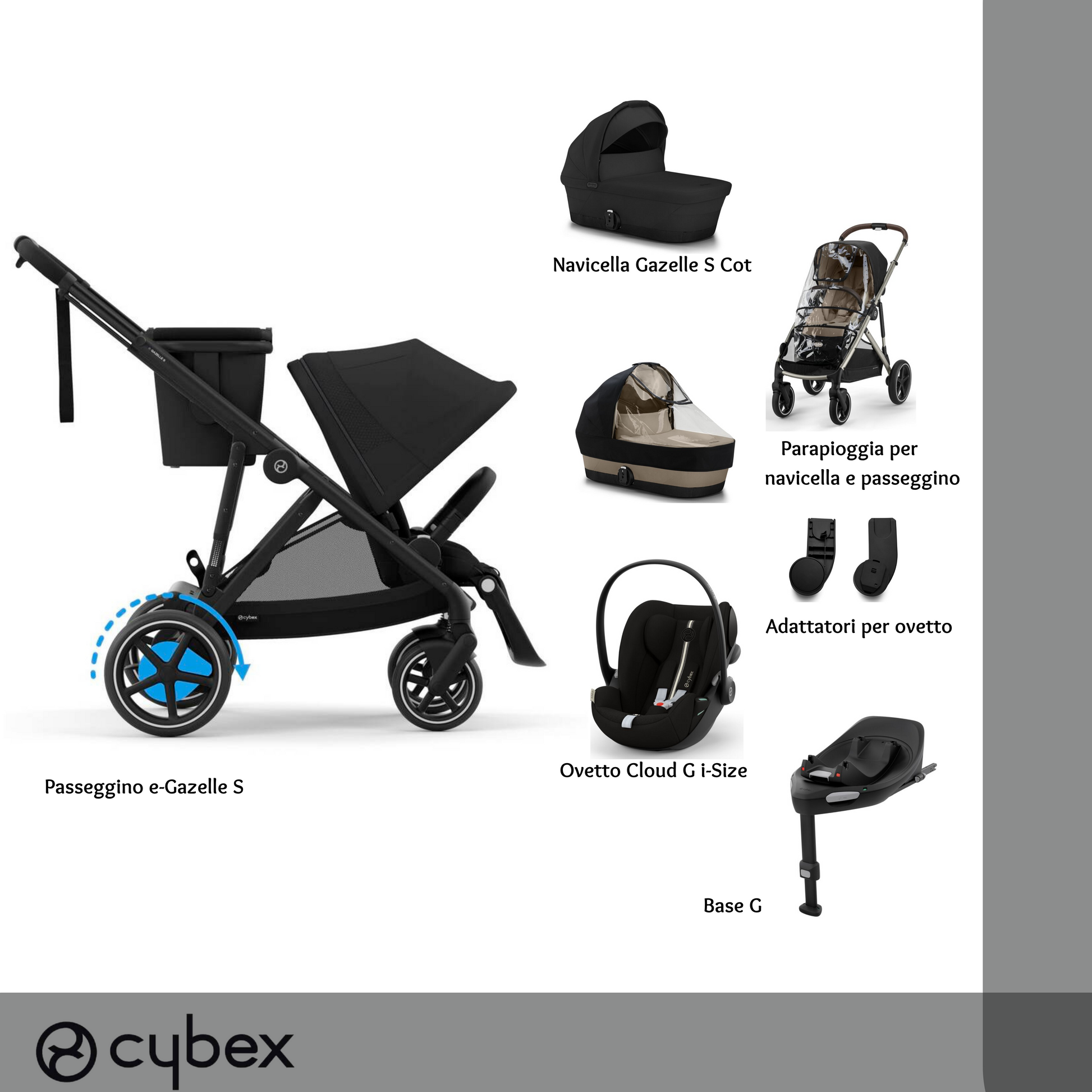 Bundle XL e-Gazelle MOON BLACK