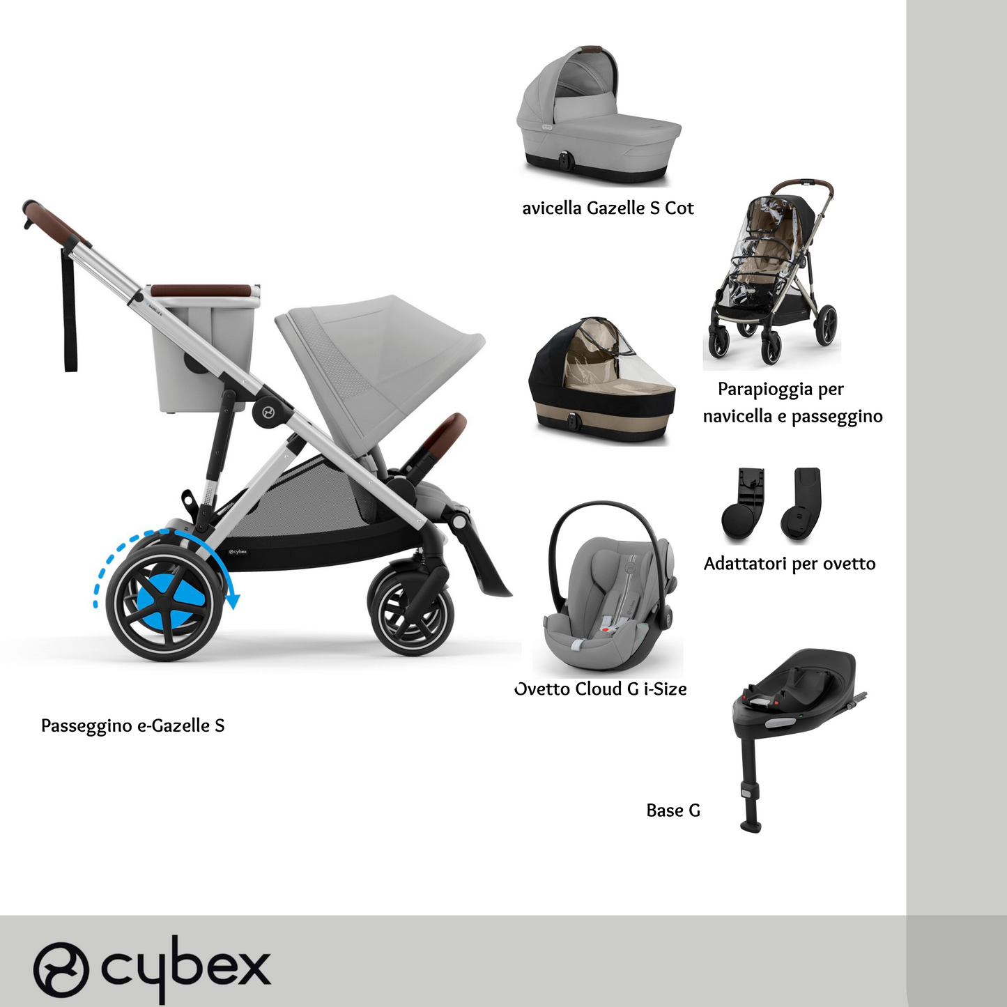 Bundle XL e-Gazelle STONE GREY